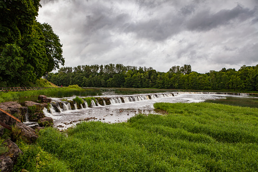 Venta waterfall near Kuldiga, Latvia. The widest waterfall in the Europe.