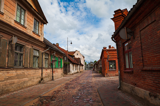 KULDIGA, LATVIA - 20 JUN 2016: Streets of old town.