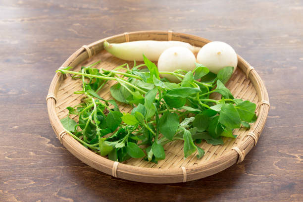 istock Japanese seven types of herb for blessing good healthy in 7th January 674909708