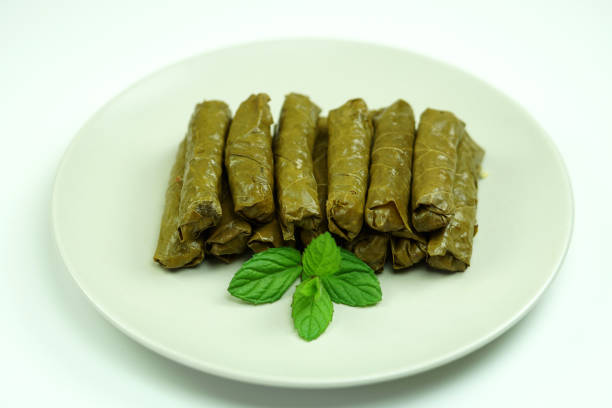 istock Turkish traditional meal stuffed grape leaves. 674920870