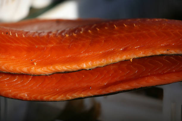 istock Fillet of a red smoked fish 674937786