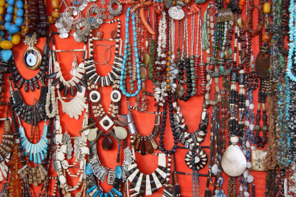 istock Coloured hand-made jewels 674941674