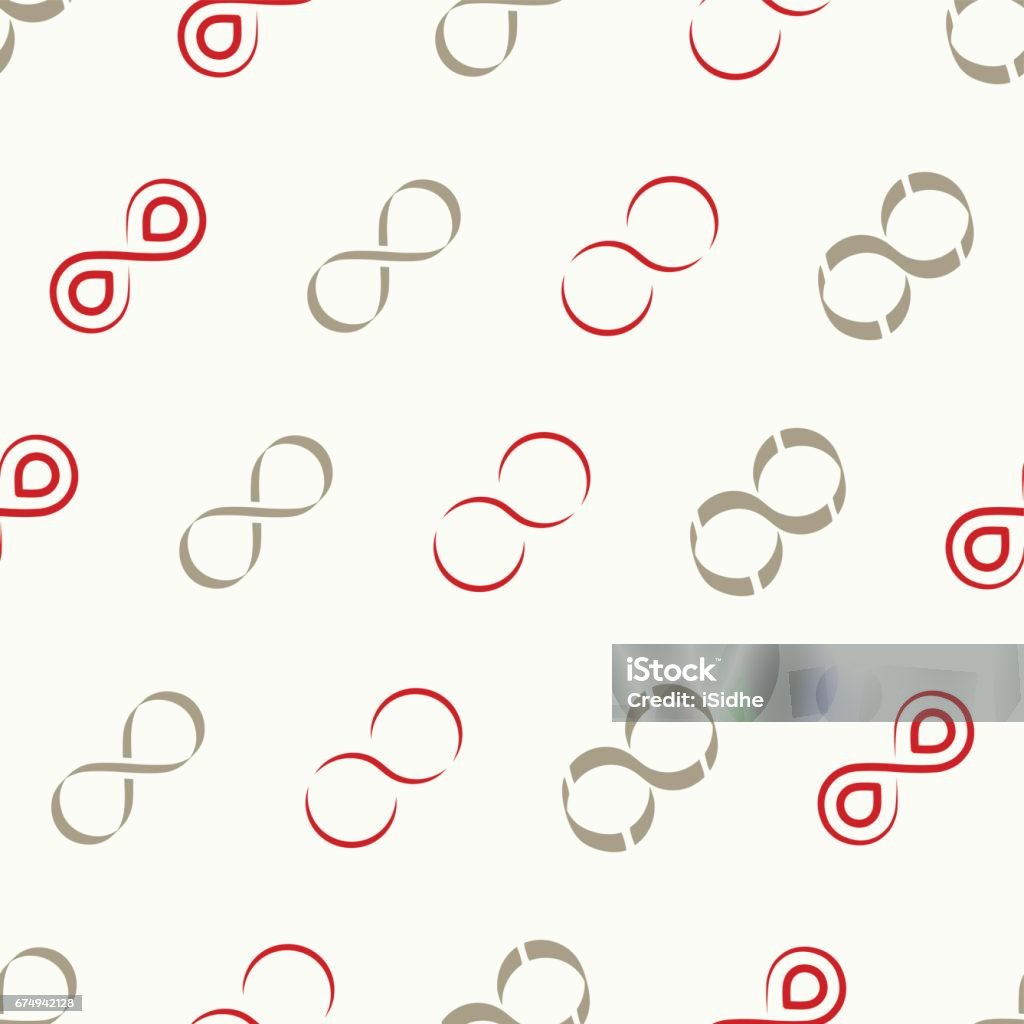 Seamless Pattern With Infinity Symbols Stock Illustration - Download ...