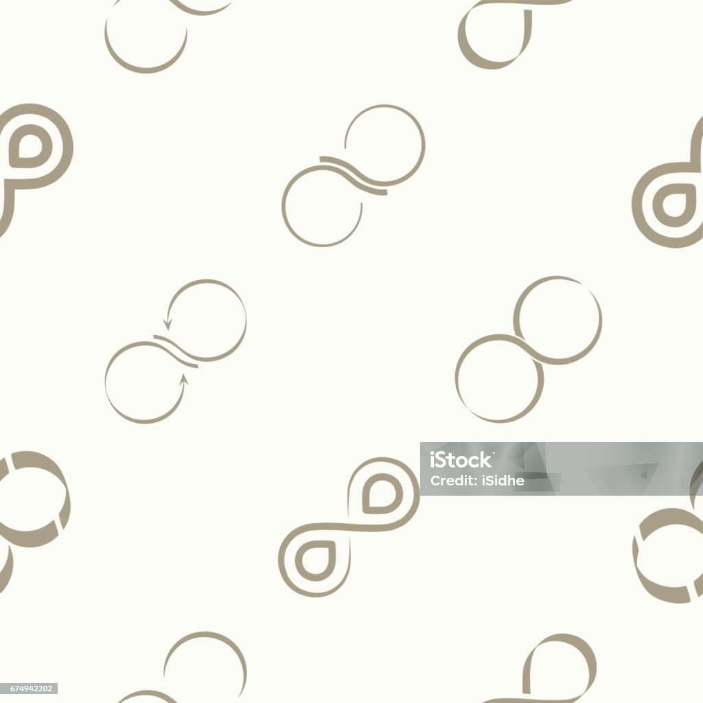Seamless Pattern With Infinity Symbols Stock Illustration - Download ...