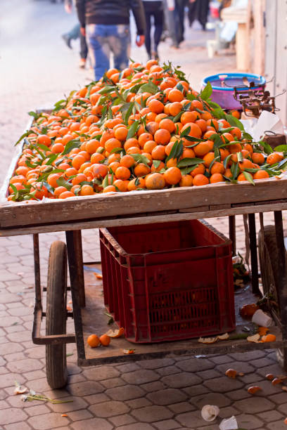 istock Mandarins on the street stall 674951418