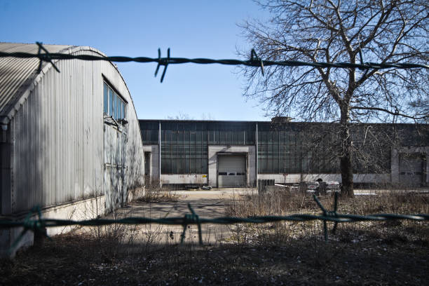 istock Urban and industrial ruins in the backyard. 674953082