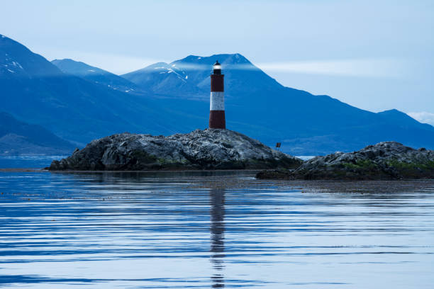 istock Lighthouse in beagle channel in the night 674953230
