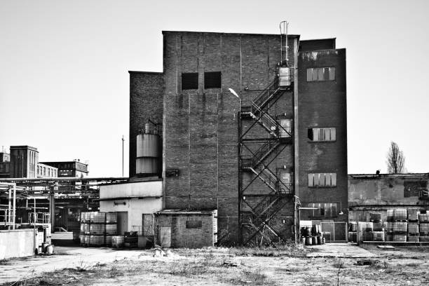 istock Urban and industrial ruins in the backyard. 674960106