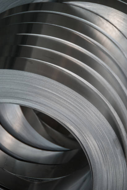 istock Aluminum sheet metal coils narrowed to size 674961728