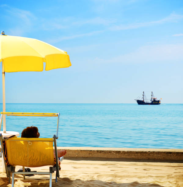 Man Resting on Lounge Chair