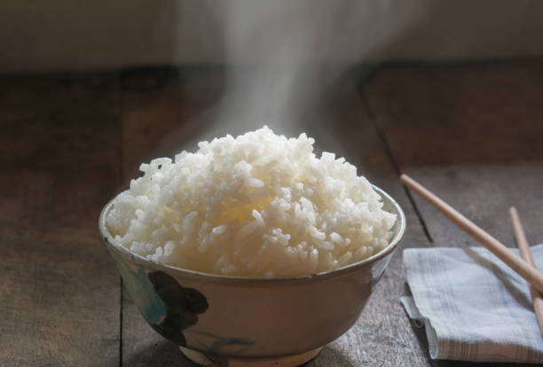 istock Rice fragrant smoke   in old bowl 674966040