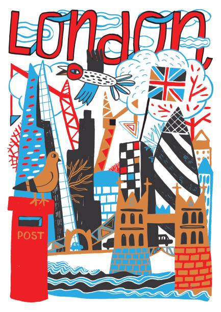 ilustrações, clipart, desenhos animados e ícones de londres, reino unido - mailbox london england red british culture