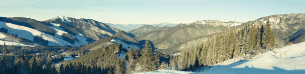 istock Panoramic view from Chopok mountain at Jasna resort area, Slovakia 674976394
