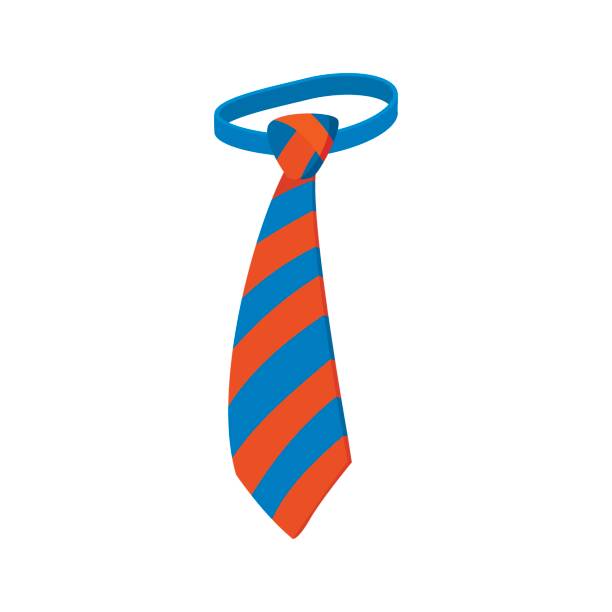 ilustrações, clipart, desenhos animados e ícones de ícone de gravata, estilo cartoon - necktie