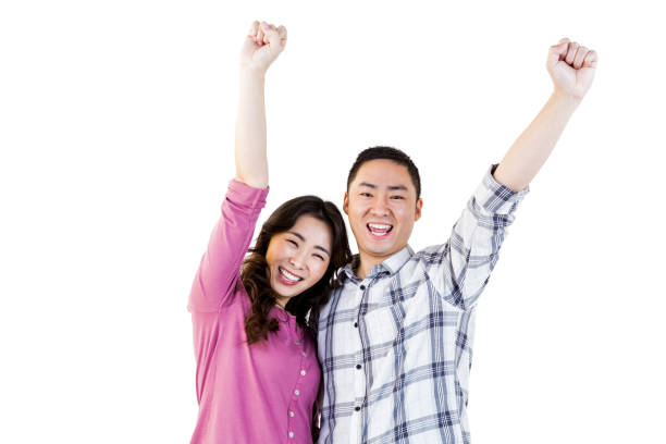 istock Smiling couple holding each other 674980770