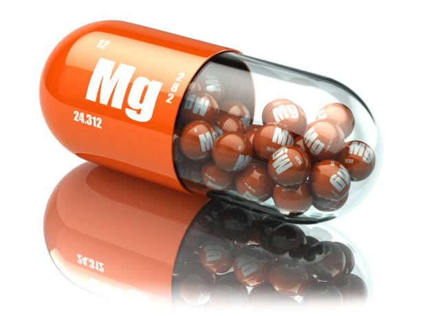 istock Manganese magnesium Mg element pill. Dietary supplements. Vitamin capsules. 674981904