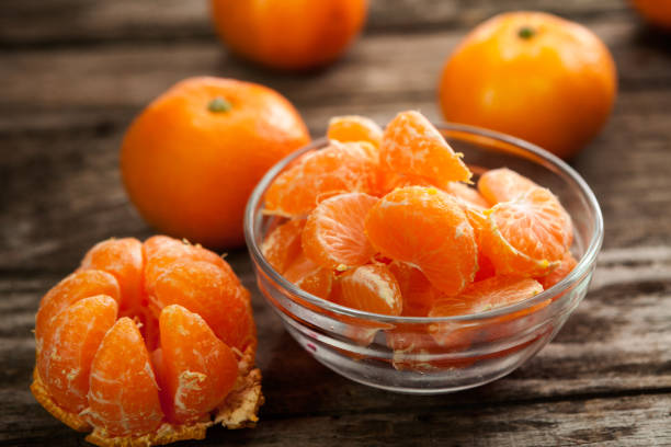 istock Peeled sweet clementines 674987468