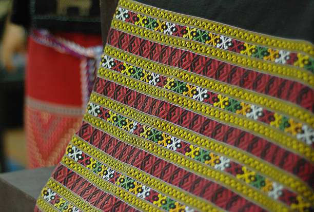 istock Colorful native handicraft textile from Thailand 674997820