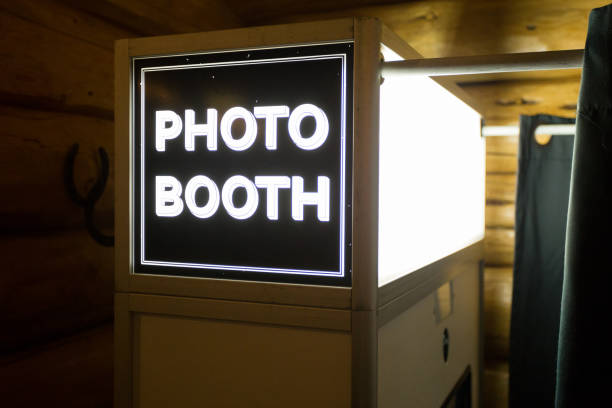 hochzeitsempfang-schild - fotobox stock-fotos und bilder