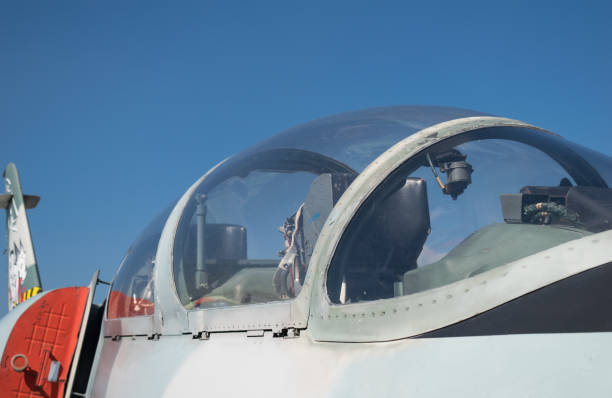 istock close up fighter jet cockpit canopy 675004870