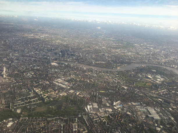 istock Aerial view over London 675005104