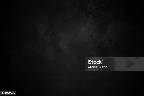 Oscuro Con Textura Viñeta Fondo Negro Foto de stock y más banco de imágenes de Color negro - Color negro, Fondo negro, Fondos