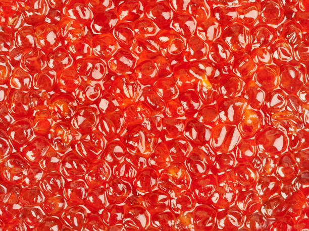 istock Macro of red caviar 675023848