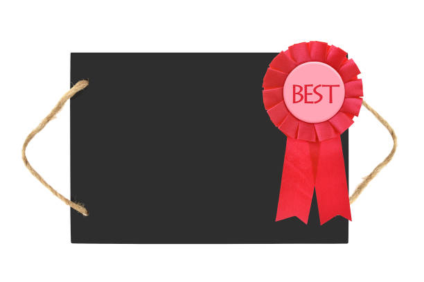 Red Best Ribbon Blank Blackboard