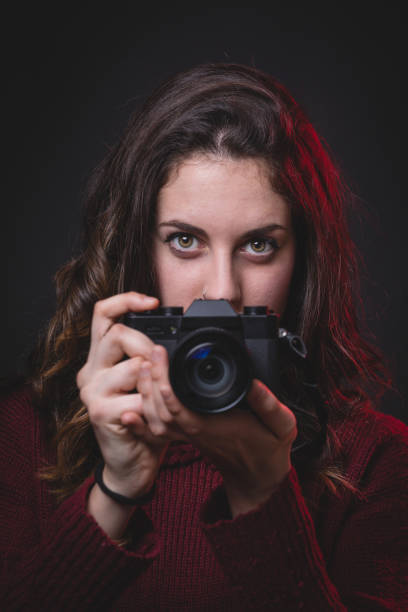 istock Attractive photographer portrait. 675030652