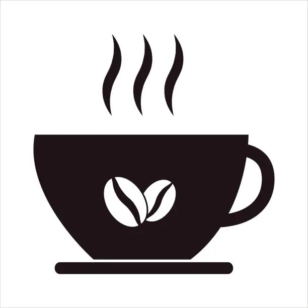 Vector illustration of CUP OF COFFEE ICON