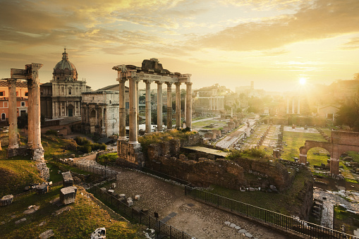 Ancient ruins in Rome, Lazio, Italy