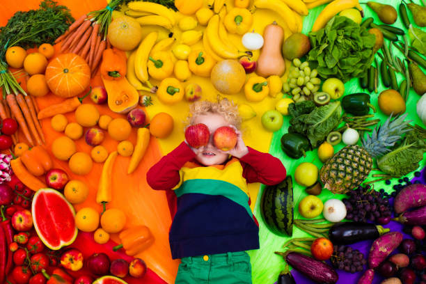 istock Healthy fruit and vegetable nutrition for kids 675055408
