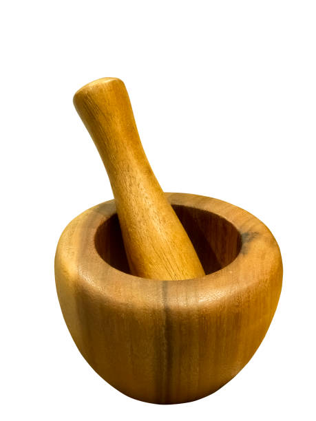istock Wooden mortar with pestle 675056076
