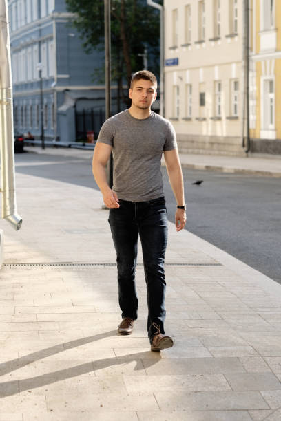 istock Man walking at the street 675062254