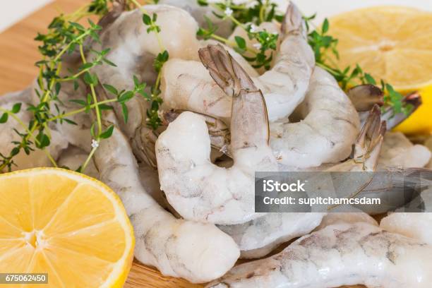 Frozen Raw Shrimp Stock Photo - Download Image Now - Shrimp - Seafood, Raw Food, Prawn - Seafood