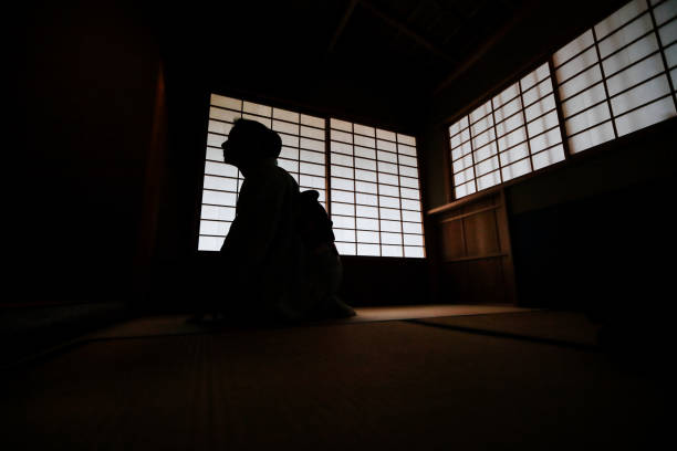 istock Japanese tea room in KYOTO 675062888
