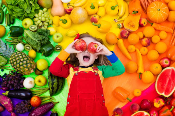istock Healthy fruit and vegetable nutrition for kids 675064402