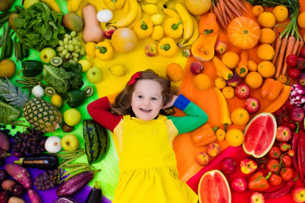 istock Healthy fruit and vegetable nutrition for kids 675065724