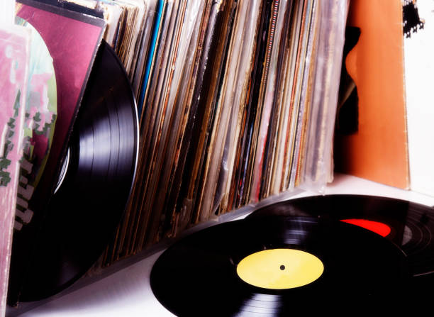 istock Vinyl records music collection 675068104