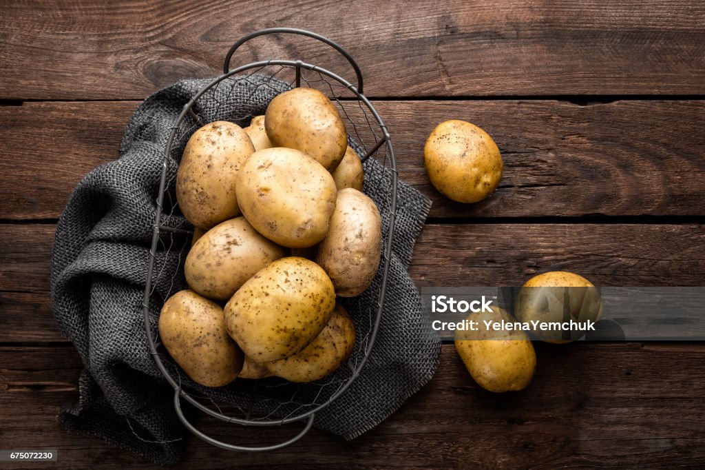 Potato Raw Potato Stock Photo