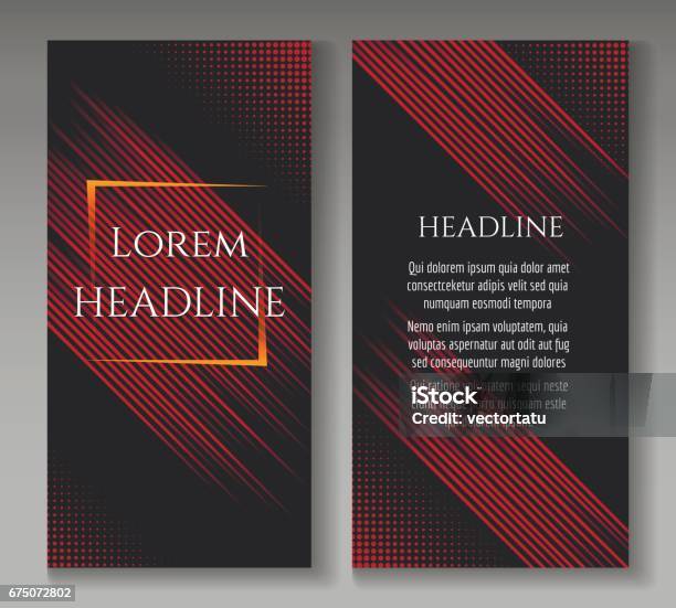 Fast Speed Lines Motion Brochure Template Stock Illustration - Download Image Now - In A Row, Motion, Speed