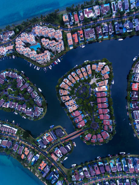 istock Singapore Residential Area aerial view 675074526
