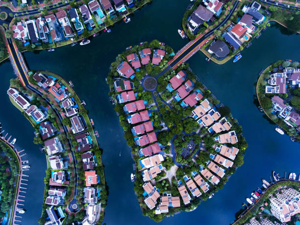 istock Singapore Residential Area aerial view 675074538