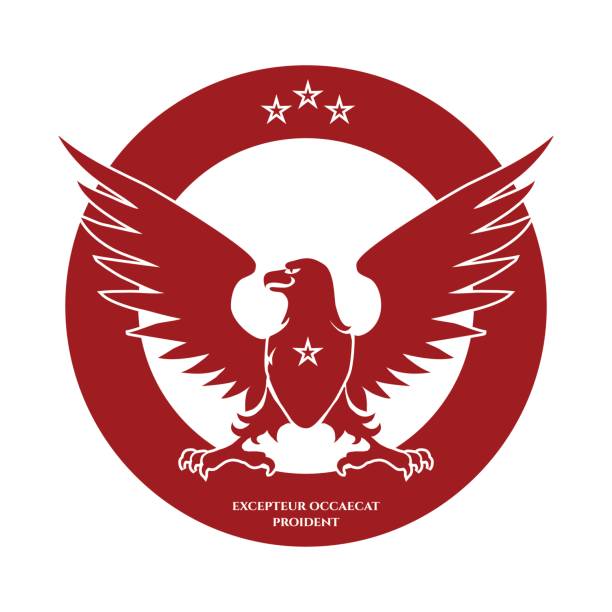 Heraldic Red Eagle And Stars Logo Stock Illustration - Download Image Now - Eagle - Bird, Logo, Aggression - iStock Heraldic Red Eagle And Stars Logo Stock Illustration - Download Image Now - Eagle - Bird, Logo, Aggression - iStock