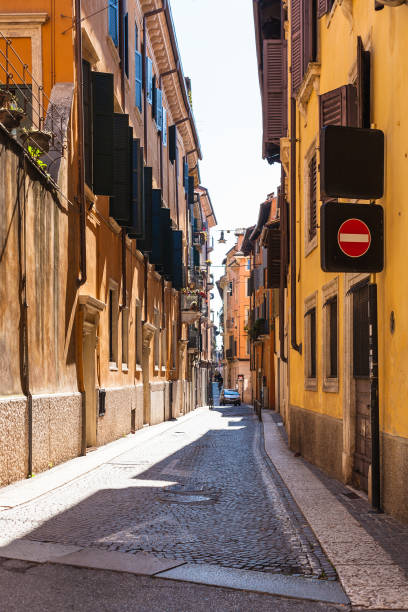 istock street in Verona town in spring 675078614