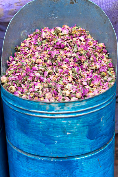istock Rose petals on street stall 675079030