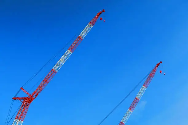 Tower Crane and Blue Sky