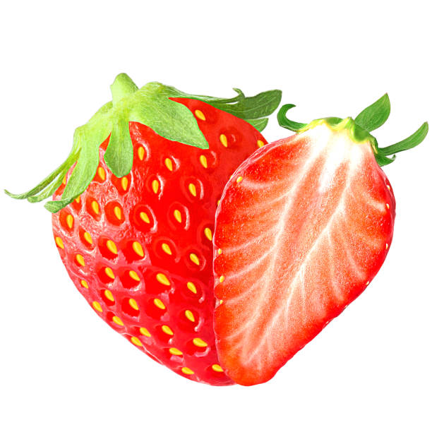 istock Delicious strawberry isolated on white 675089686