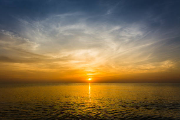 istock Sea and sky in Twilight time 675093248