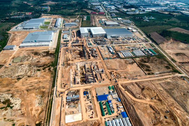 istock Industrial Estate Land Development Earthmoving and Construction, Thailand 675093828